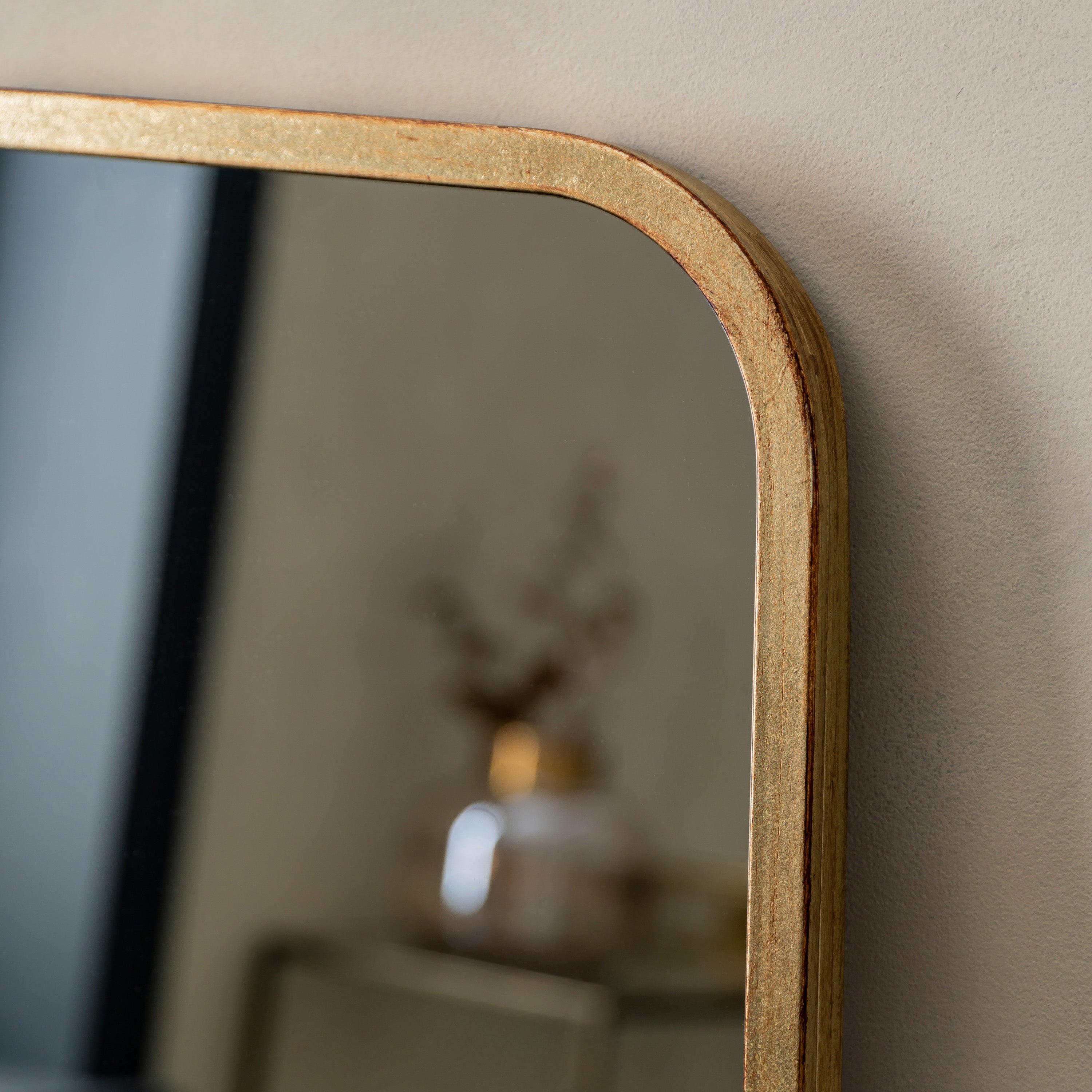Stella Curves Rustic Gold Full Length Leaner Mirror